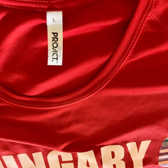 Red Hungary Short Sleeve Men's Tee - Picture 3 of 3